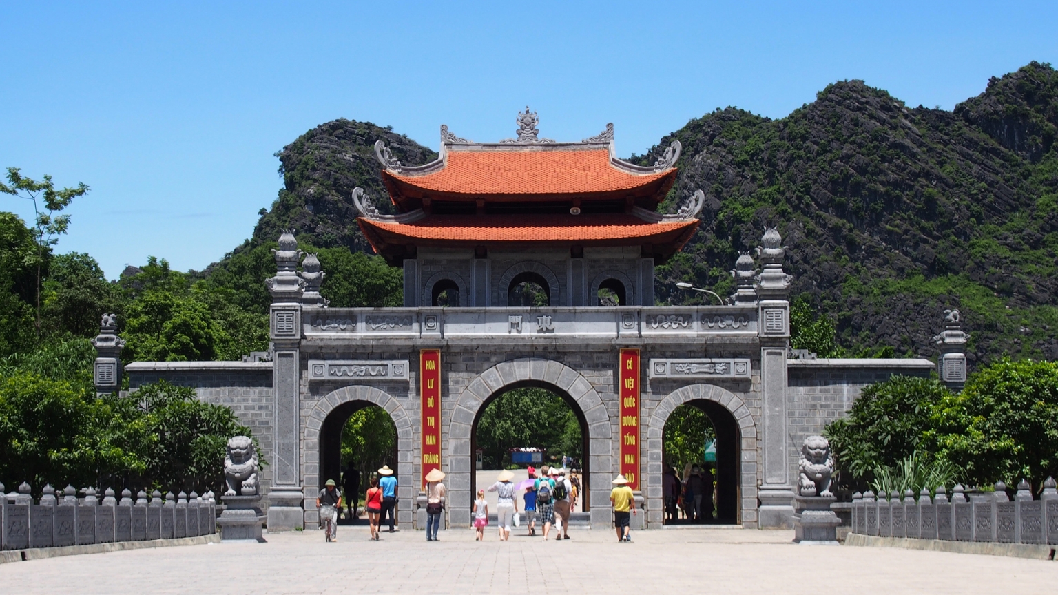 Ancient gate of Hoa Lu, former imperial capital of Vietnam