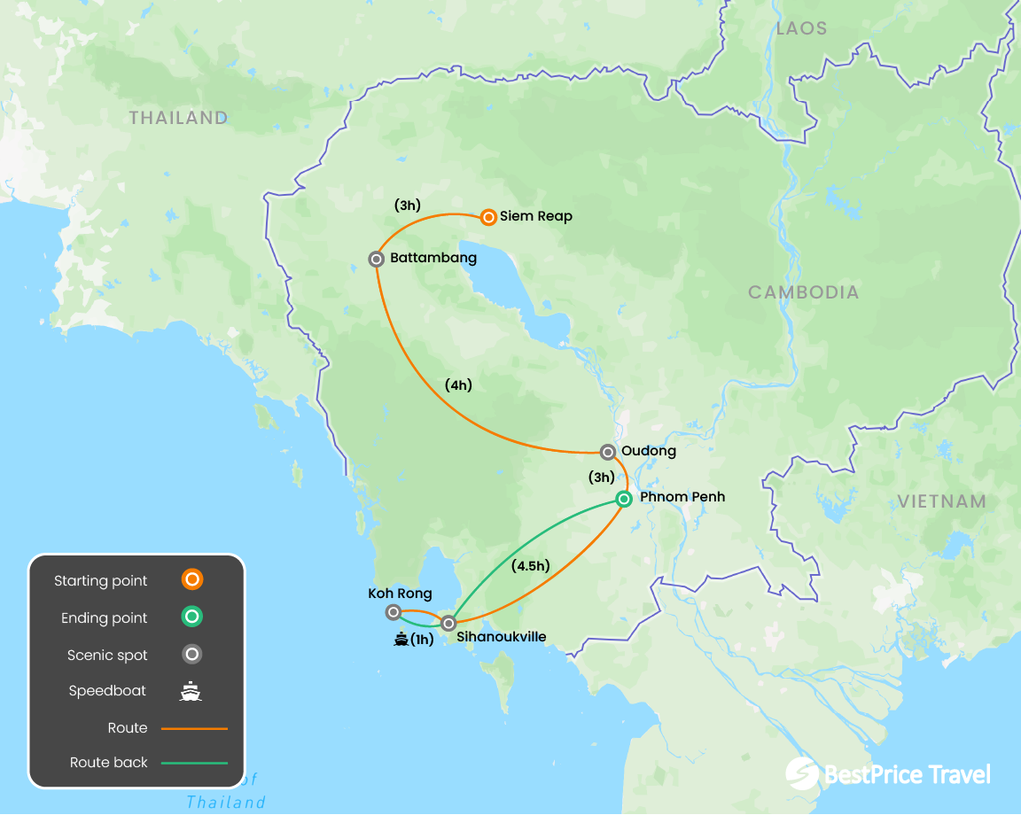 2 Cambodia Family With Beach Vacation 12 Days